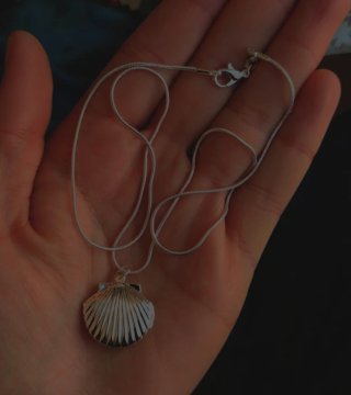 Collar Plata 925 Dije Concha