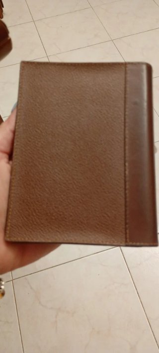 Porta tessere Trussardi pelle marrone vintage