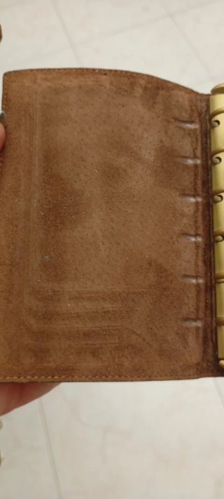 Porta tessere Trussardi pelle marrone vintage