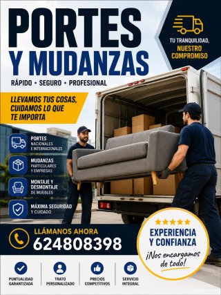 Portes y mudanzas