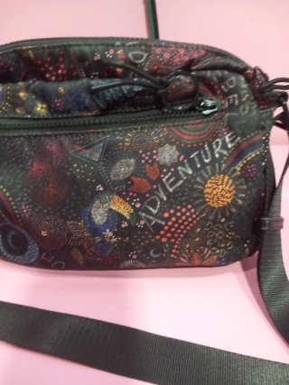 Bolso bandolera estampado multicolor