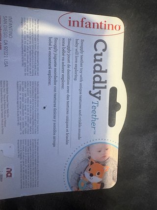 Peluche zorro con mordedor Infantino