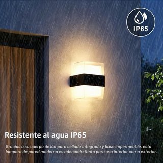 Aplique luz LED pared 12W, 1200LM (2uds)