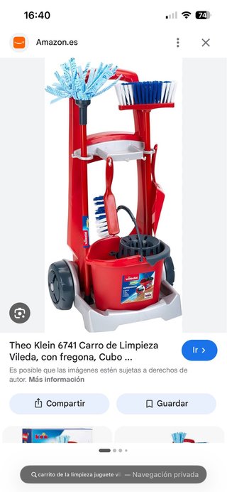 Carro de limpieza Vileda juguete