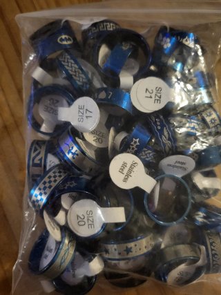 Anillos Azules Diseños Varias y Tallas 2x5€