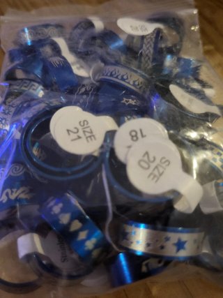 Anillos Azules Diseños Varias y Tallas 2x5€
