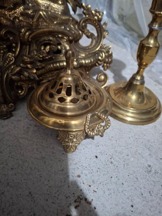Incensario antiguo latón
