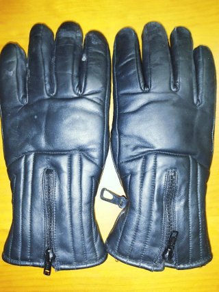 Guantes Motocicleta piel / Gore-Tex Negros