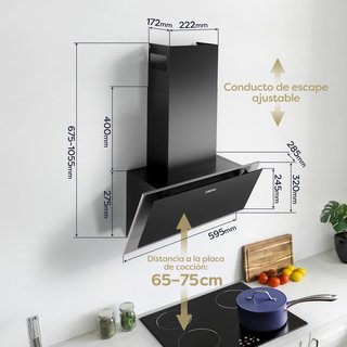 CIARRA Campana extractora Cocina A++  "A ESTRENAR"