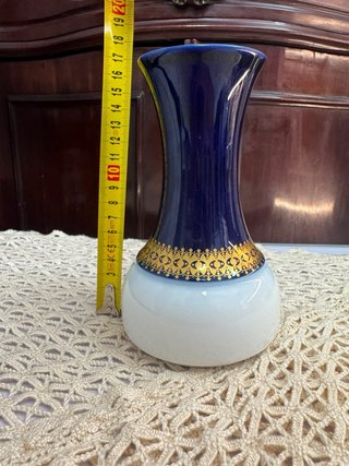 Jarrón Vintage Thomas Germany Porcelana Azul
