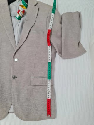 Americana Zara Verano Gris Talla 48