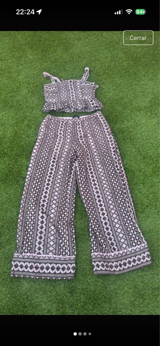 Conjunto Top y Pantalón Estampado