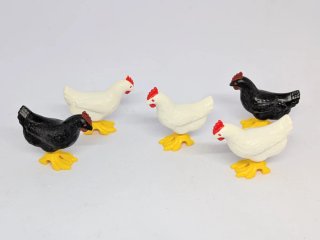 Playmobil Gallinas Negras Blancas gallinero belen