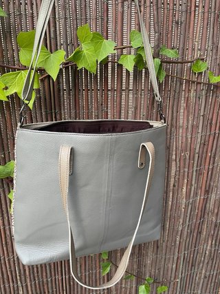 Bolso Soruka de piel auténtica | Nuevo | Doble asa