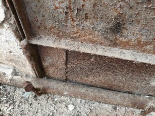 Puerta doble hoja metálica 140cm