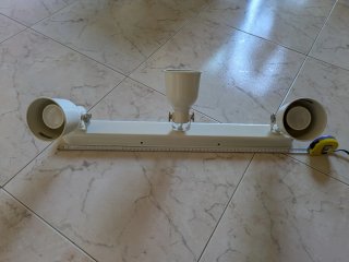 Lámpara techo IKEA 3 focos con bombilla led
