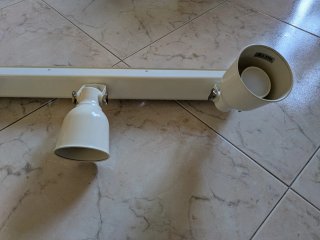 Lámpara techo IKEA 3 focos con bombilla led