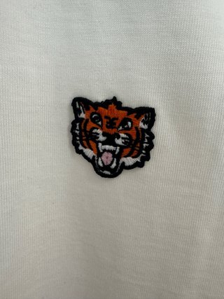Camiseta Kenzo Blanca con Logo Tigre