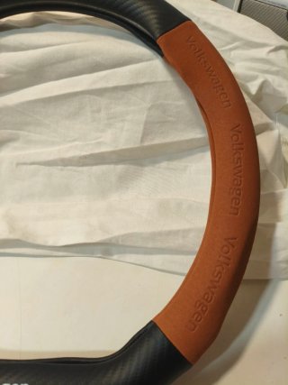 Funda Volante Universal Volkswagen Negra/Marrón