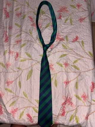 2Corbatas Rayas Azul y Verde colegio Karol Wojtyla