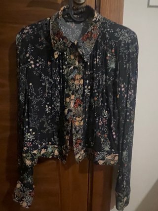 Camisa Zara Mujer Talla S Estampado Floral