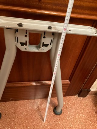 Soporte pata doble mesa estudio metal