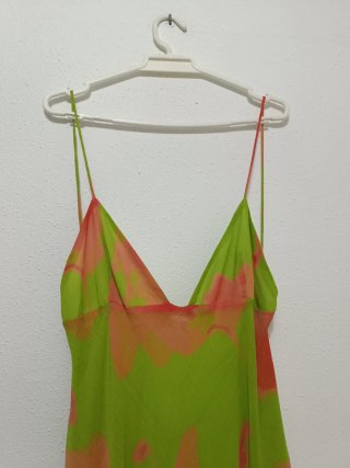 Vestido largo floral Zara Talla XL