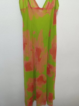 Vestido largo floral Zara Talla XL