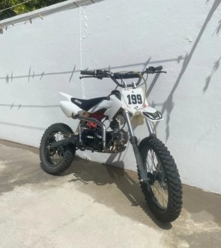 Pit Bike Roan 125cc Blanca y Negra