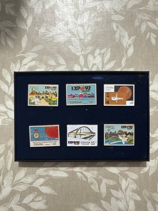 Conjunto 6 pin sellos EXPO 92 España