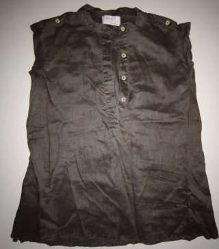 Camisa Zara Manga Corta Talla 46 Marrón
