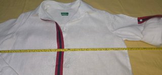 Camisa Lino Blanco Mujer Benetton