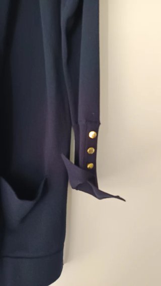 Chaqueta larga azul mujer Talla L