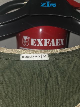 Camiseta Encuentro verde militar talla M