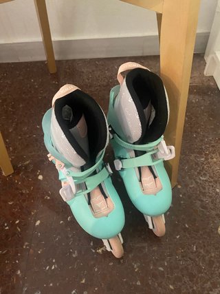 Patines en línea BTWIN verde menta