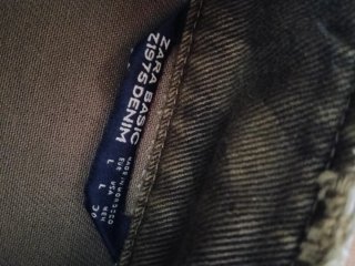 Chamarra Zara verde camuflaje