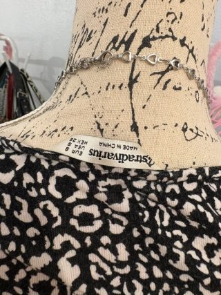 Vestido Animal Print Manga 3/4 Stradivarius