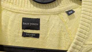 Jersey Dan John Lino Amarillo Fino Talla M