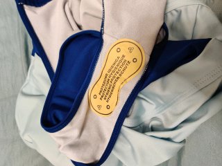 Bañador mujer azul y blanco Talla 3XL