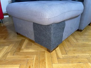Divano letto grigio chaise longue