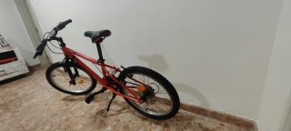 Bici infantil B-TWIN roja 20