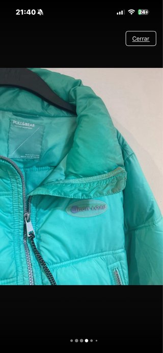 Anorak turquesa regulable