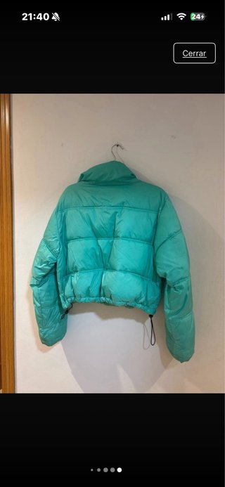 Anorak turquesa regulable