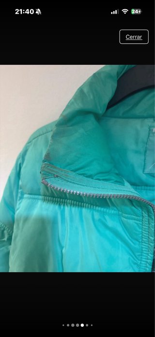 Anorak turquesa regulable