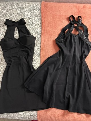 Lote 2 Vestidos Vintage Francisco Lara Negro