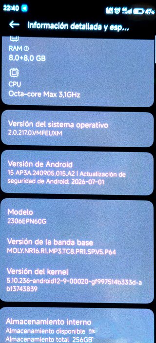 Xiaomi 13T 256GB RAM 8+8GB Android 15.DUAL SIM.