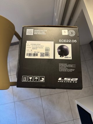 Casco Moto LS2 OF599 Urban Nero (M)