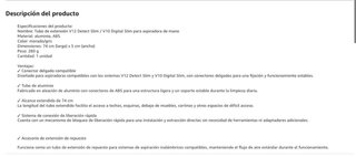 NUEVO! Tubo Extensión Aspiradora Compatible Dyson