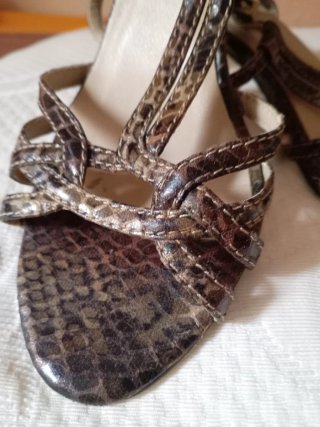 Sandalias Serpiente Mujer