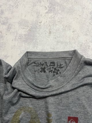 Camiseta Quiksilver gris manga larga